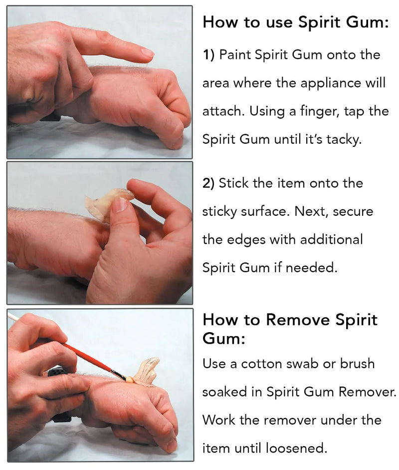 Spirit Gum Adhesive (Adhesivo para prostéticos) - graftobian-mexico